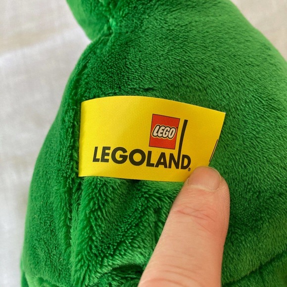Legoland Plush Dragon Dinosaur Green with cupcake 10 inches Birthday Celebration - Picture 7 of 8